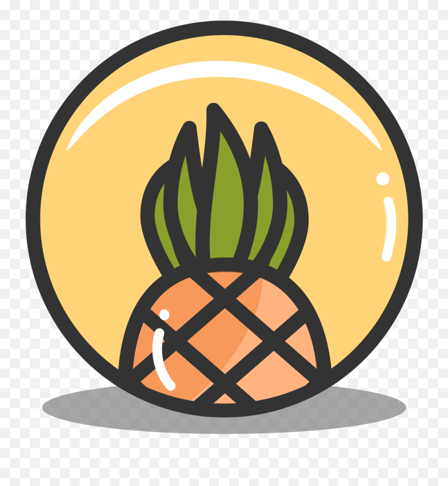Button Pineapple Icon Splash Of Fruit Iconset Alex T - Design Pentagramm Animal Crossing Png,Splash Emoji Png