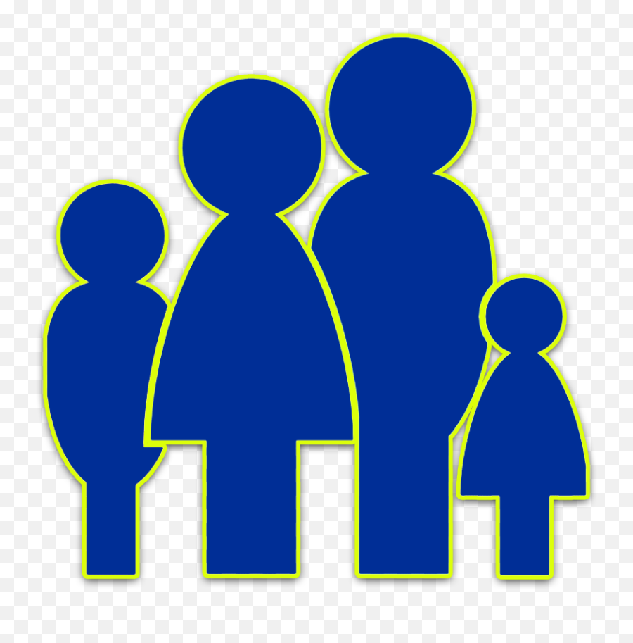 Silhouette Family Clipart Transparent - Png Download Full,Friends And Family Icon