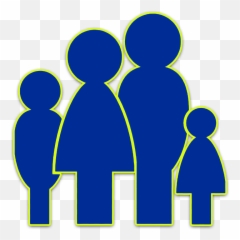 Silhouette Family Clipart Transparent - Png Download Full