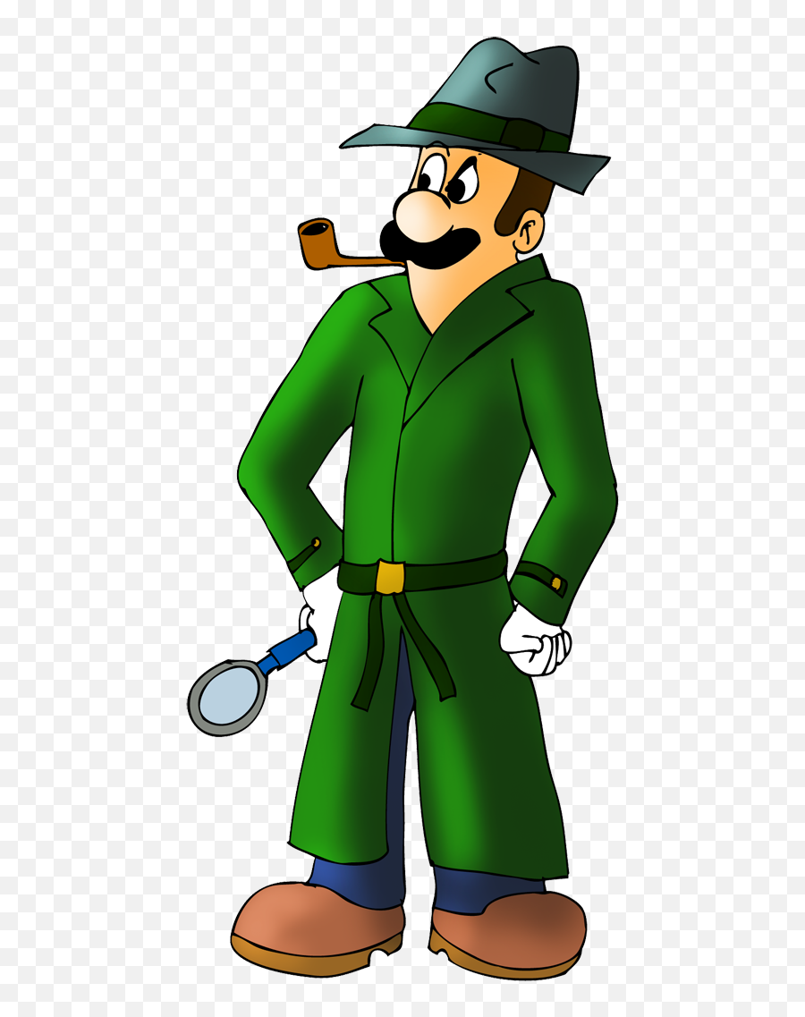 Download Luigi The Private Detective By Zefrenchm - Detective Luigi Png,Luigi Hat Png