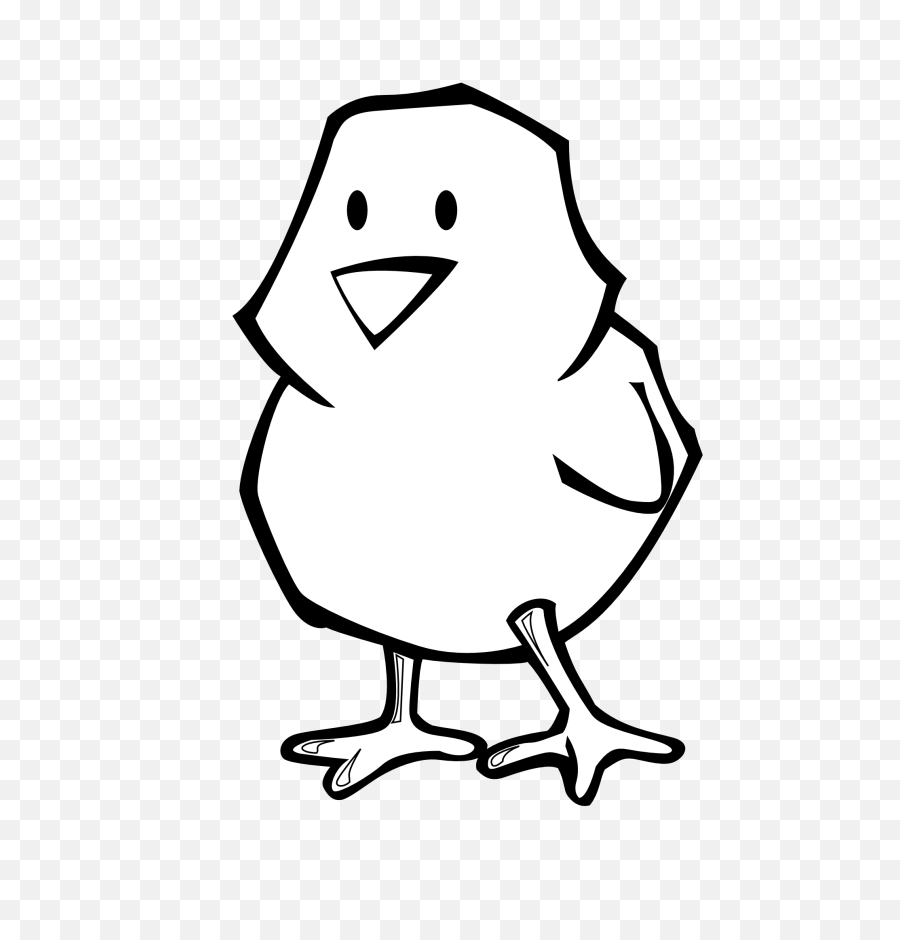 Chicken Line Drawing Free Download - Easter Chick Coloring Pages Png,Chicken Transparent