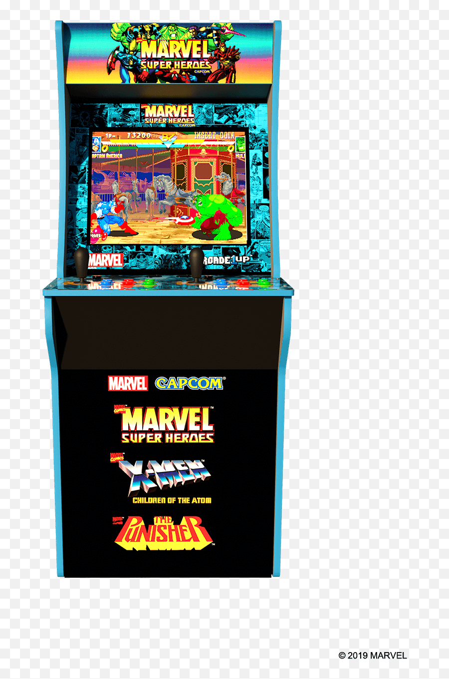 Marvel Super Heroes Arcade Cabinet - Marvel Super Heroes Arcade Machine Png,Arcade Cabinet Png