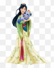 Fa - Mulan Blue Dress Disney Princess Png,Mulan Png