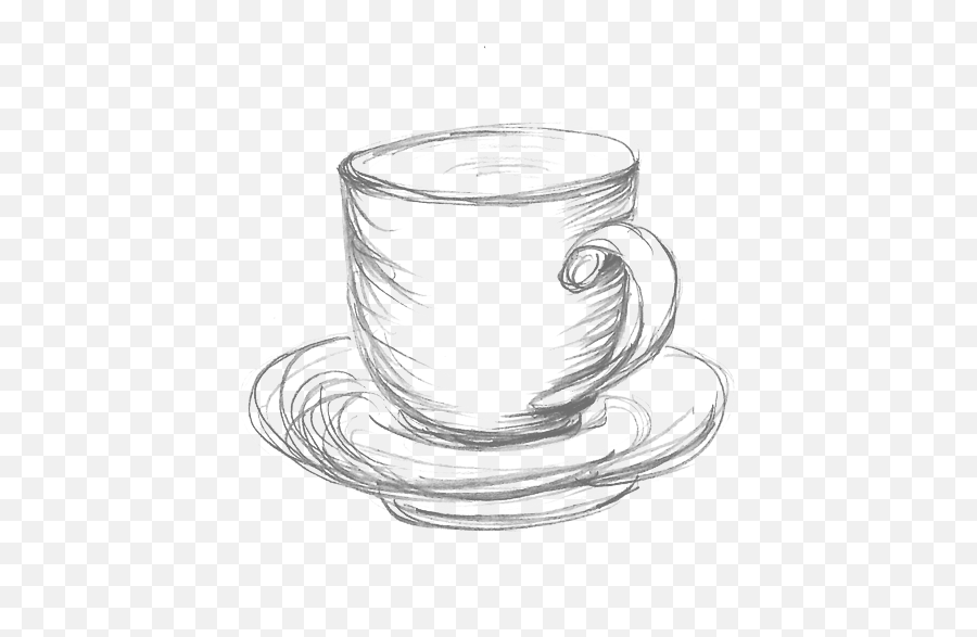 Download Drawn Tea Cup Transparent - Drawings Of Teacups And Saucers Png,Tea Cup Transparent