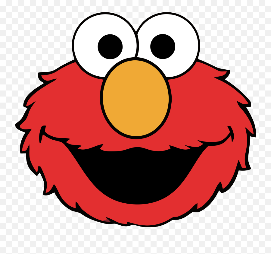 Elmo Clipart Png - Sesame Street Elmo Head,Ernie Png