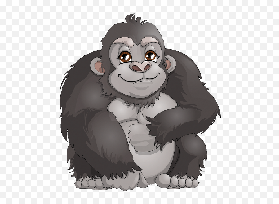 Eyes Clipart Gorilla - Move Like A Jungle Animal Png,Gorilla Cartoon Png