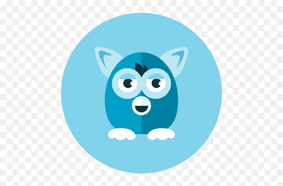 Furby Free Icon Of Kameleon Blue Round - Furby Png,Furby Png