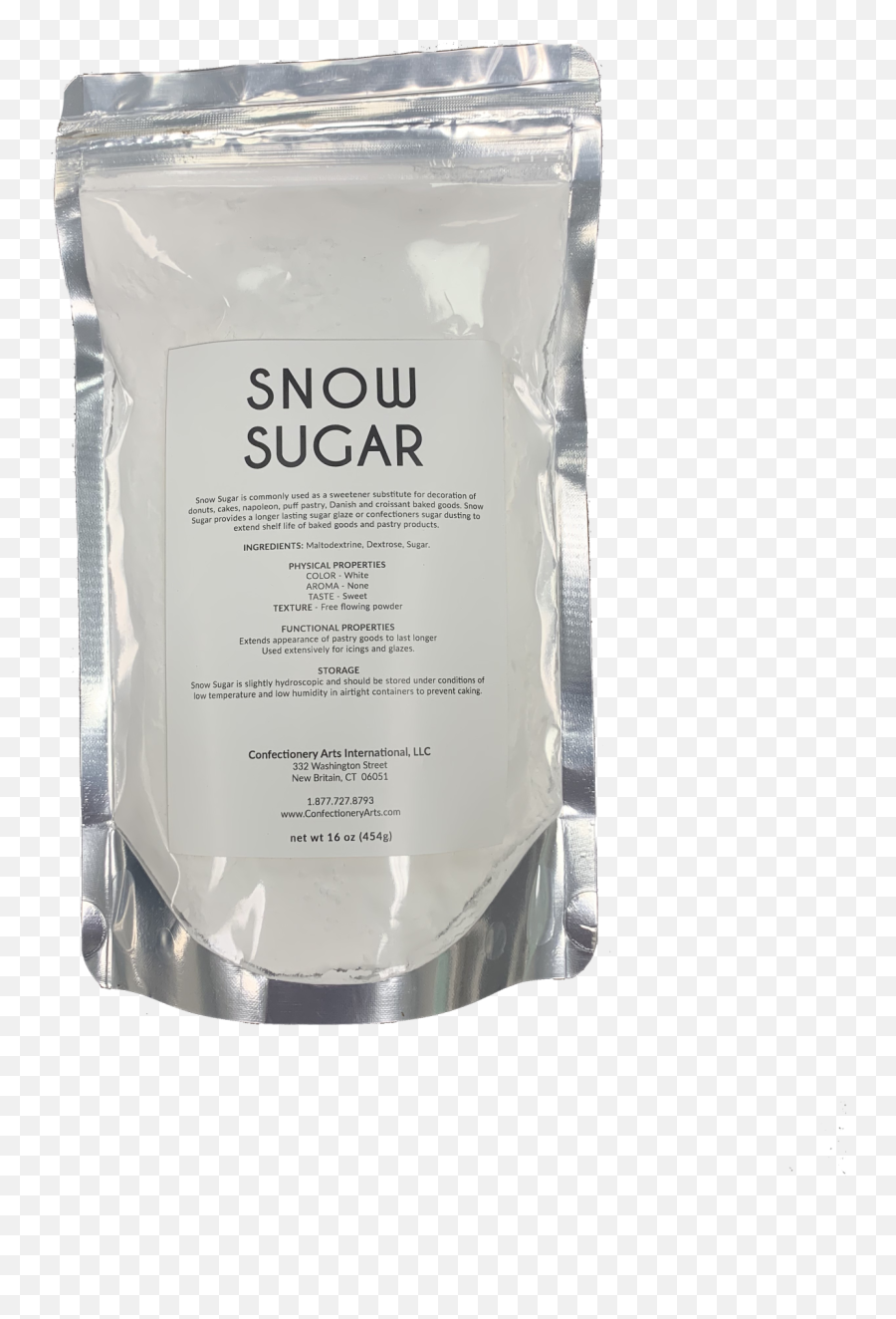 Confectionery Arts Snow Sugar 1 Lb 21536 - Fluid Png,Snow Texture Png