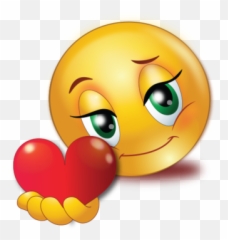 Holding Heart Emoji - png