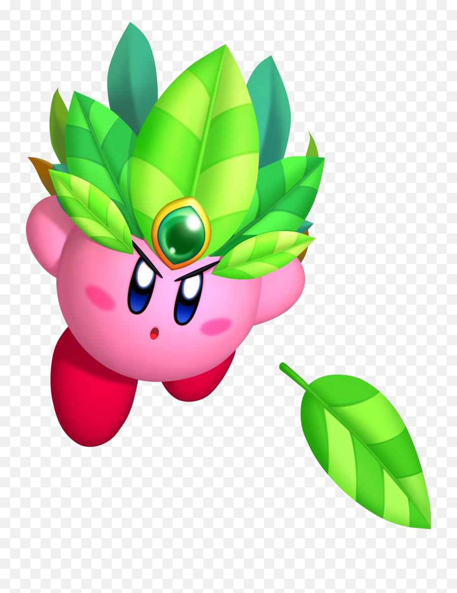 Leaf Kirby - Leaf Kirby Png,Kirby Transparent Background