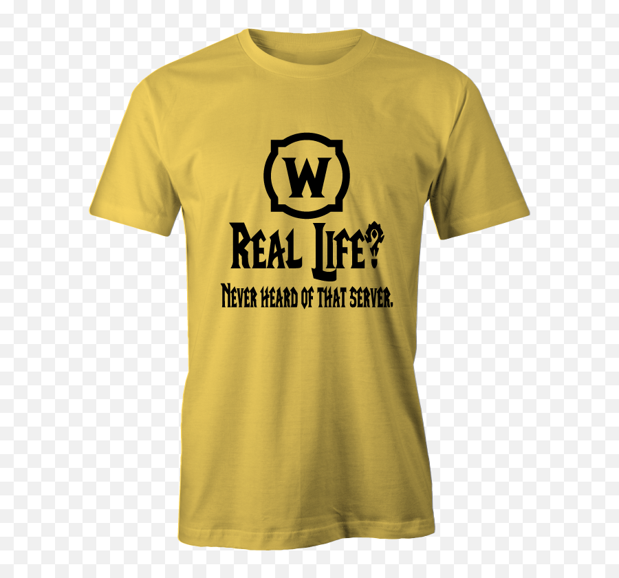 Real Life Server World Of Warcraft Inspired Tee U2013 Leeward - Active Shirt Png,World Of Warcraft Logo Transparent