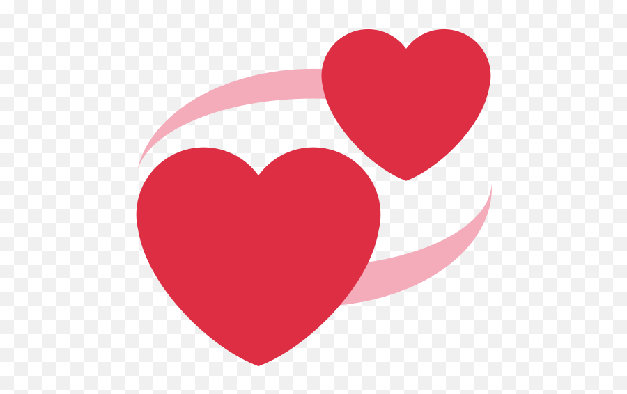 Revolving Hearts Emoji Mean - Two Hearts Emoji Twitter Png,Emoji Hearts Transparent
