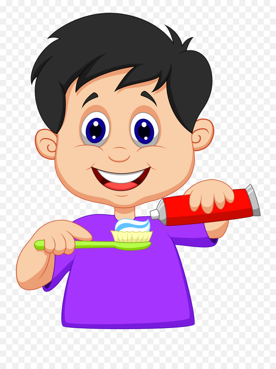 Tooth Clipart Boy Transparent Free For Download - Brush Your Teeth Cartoon Png,Tooth Clipart Png