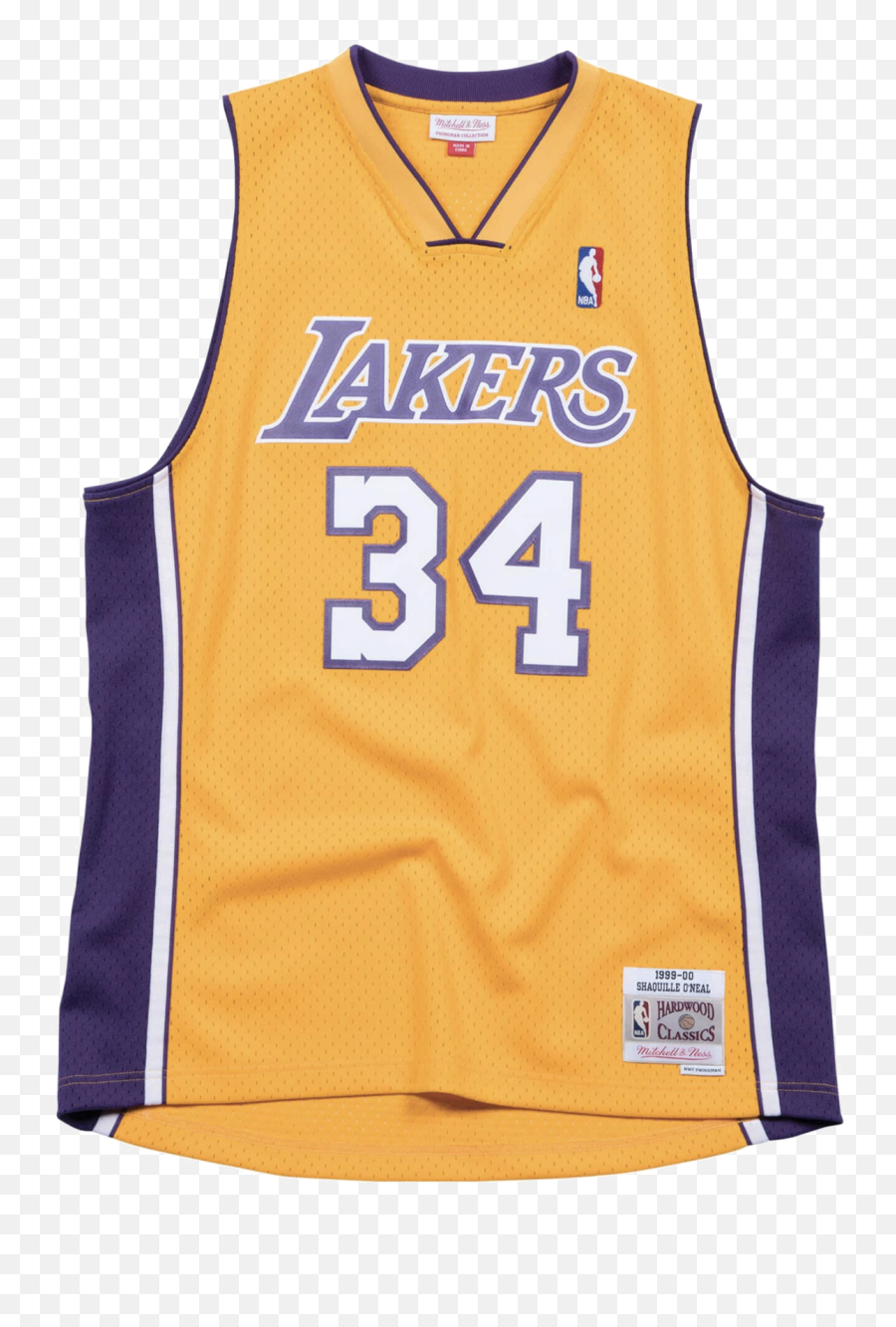 Mitchell U0026 Ness Shaquille Ou0027neal Swingman Jersey Los Angeles Lakers Ye - Lakers Shaq Jersey Png,Shaq Png