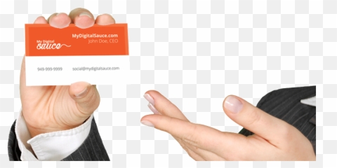 Bbq Business Card Hands W Suit - MyDigitalSauce People Png
