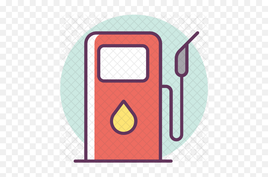 Petrol Icon Of Colored Outline Style - Gasoline Icon Png,Gasoline Png