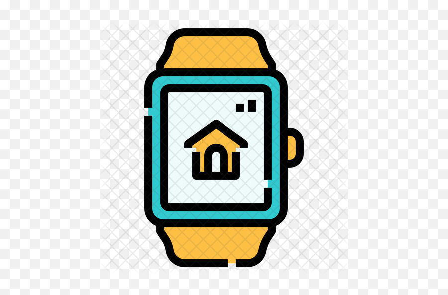 Smart Watch Icon Of Colored Outline - Clip Art Png,Smart Png