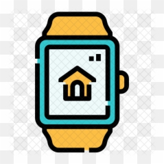 Smart Watch Icon Of Colored Outline - Clip Art Png,Smart Png