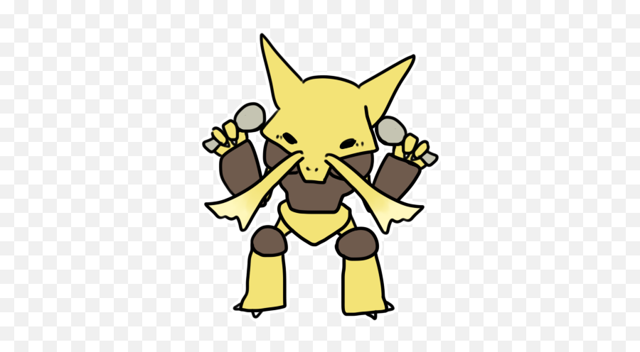 Download Hd 065 Alakazam By Pinkbunnii - Alakazam Chibi Png,Alakazam Png