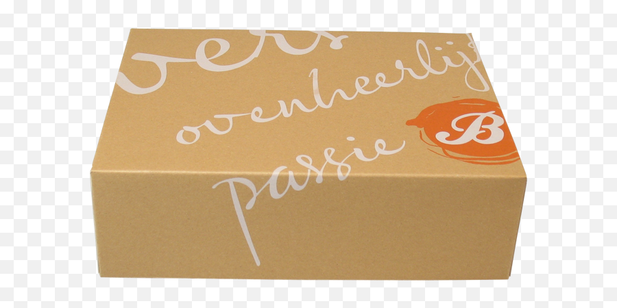 Cake Box Delicious Cardboard 24x16x9cm Brown - Carton Png,Cardboard Box Transparent