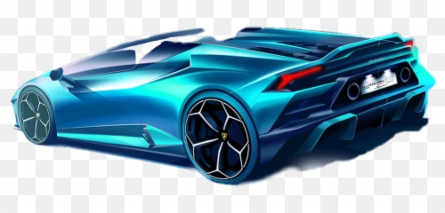 Carsart Hurcanlamborghini Sticker By Ezequiel Idoeta - Lamborghini Huracan Evo Rwd Spyder png