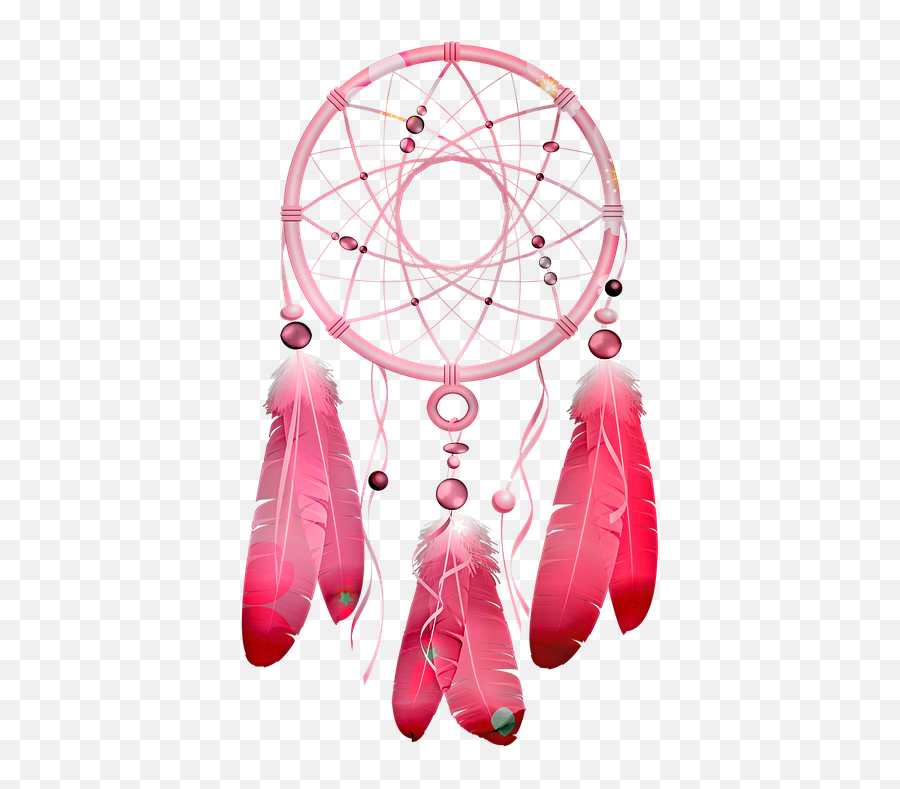 Dream Catcher Pink Beads - Free Image On Pixabay Dream Catcher Simple Pink Png,Beads Png
