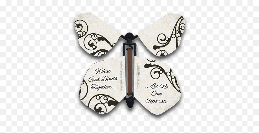 Classic Wedding Wind Up Flying - Paper Flying Butterfly Png,Flying Butterfly Png