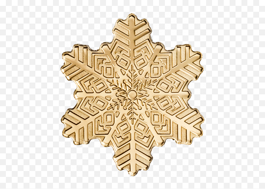 Gram Golden Snowflake Gold Coin - Gold Png,Gold Snowflakes Png