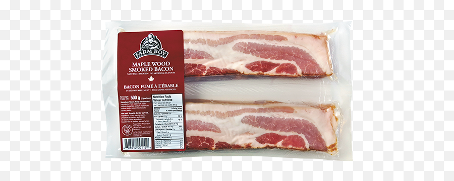 Farm Boy Maple Wood Smoked Bacon - Turkey Bacon Png,Bacon Transparent