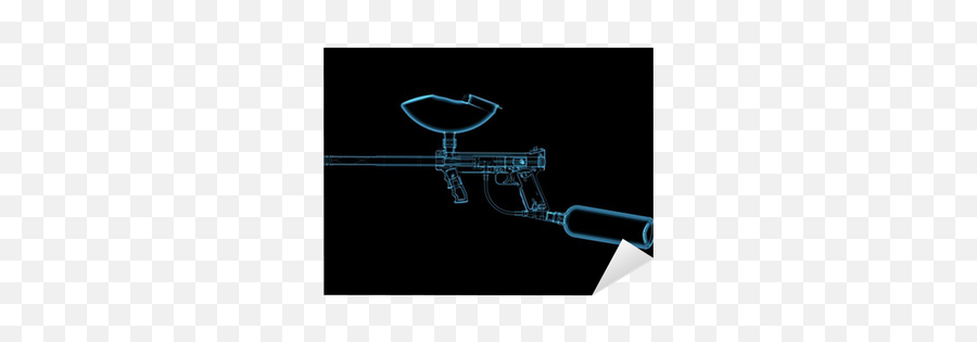 Paintball Gun 3d Xray Blue Transparent Sticker U2022 Pixers - We Live To Change Paintball Gun Barrel Png,Transparent Guns