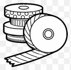 Washi Tape Coloring Page - Coloringcrewcom Duct Tape Drawing Png,Washi Tape Png