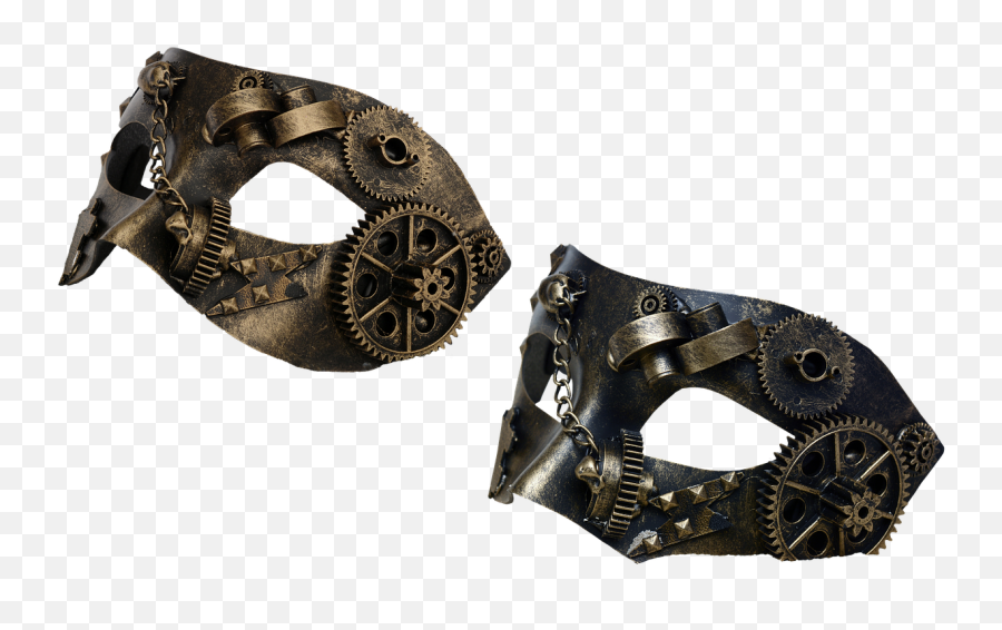 Mask Steampunk Metal Gears - Free Image From Masque Steampunk Png,Steampunk Gears Png