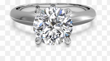 Surprise Diamond Solitaire Knife - Edge Engagement Ring In White Gold Engagement Ring Settings Png,Engagement Ring Png