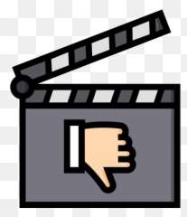 Movie Review Icon Of Colored Outline - And Film png