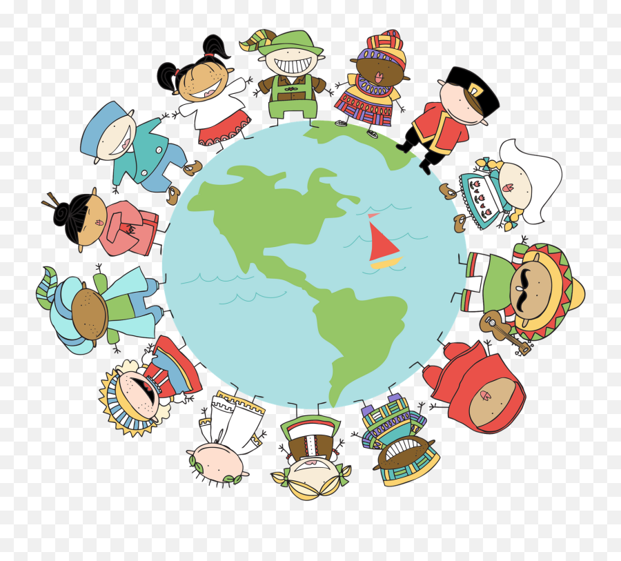 Christmas Around The World Clipart - Pen Pals Around The World Png,Around The World Png
