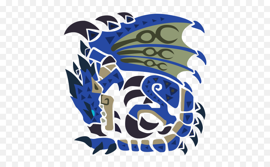 Monsters - Monster Hunter World Azure Rathalos Icon Png,Pokemon Dragon Type Icon