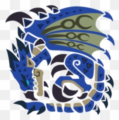 Monsters - Monster Hunter World Azure Rathalos Icon Png,Pokemon Dragon Type Icon
