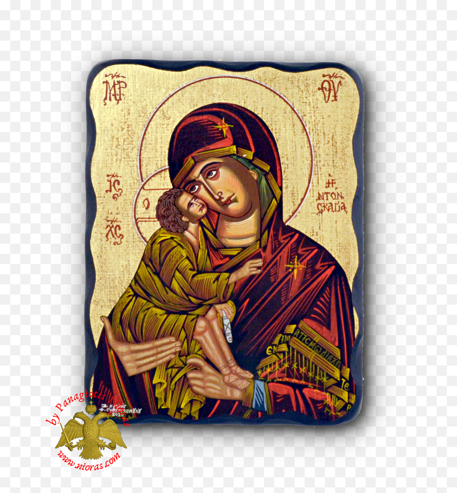 Hagiography Icon Panagia Sweet Kissing - Byzantine Png,All Natural Icon