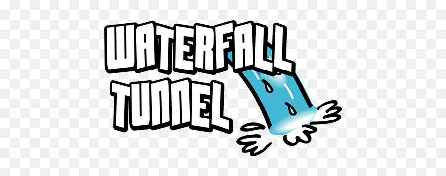 Yukids Elements - Waterfall Tunnel Slide Clip Art Png,Waterfall Transparent