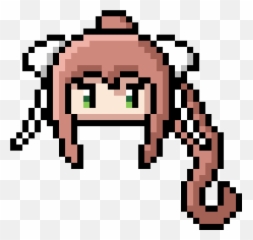 Oc Fanart - Just Monika Pixel Art png