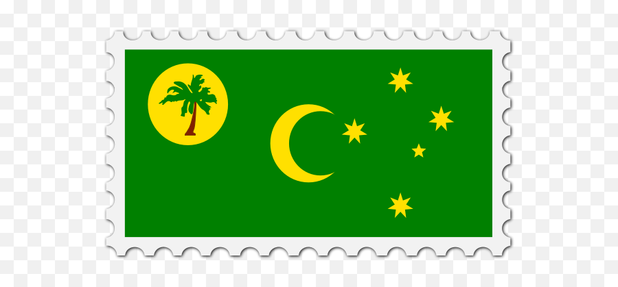 Cocos Island Flag Stamp Free Svg - External Territory Of Australia Png,Burma Flag Icon