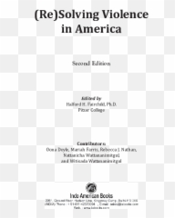 Pdf Resolving Violence America Second Edition Halford - Language png