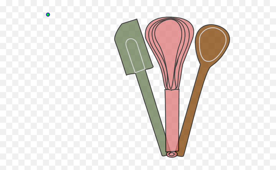 Green Pink Brown Clip Art - Baking Tools Clip Art Png,Baking Clipart Png