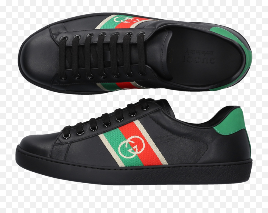 Gucci Sneakers Black Ace - Plimsoll Png,Gucci Icon Earrings