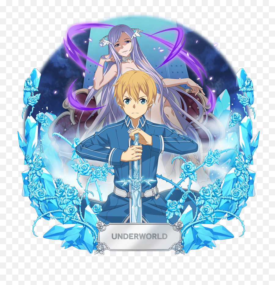 Eugeo And Quinella Sword Art Online 1 More Danbooru - Eugeo Blue Rose Sword Png,Green Anime Icon