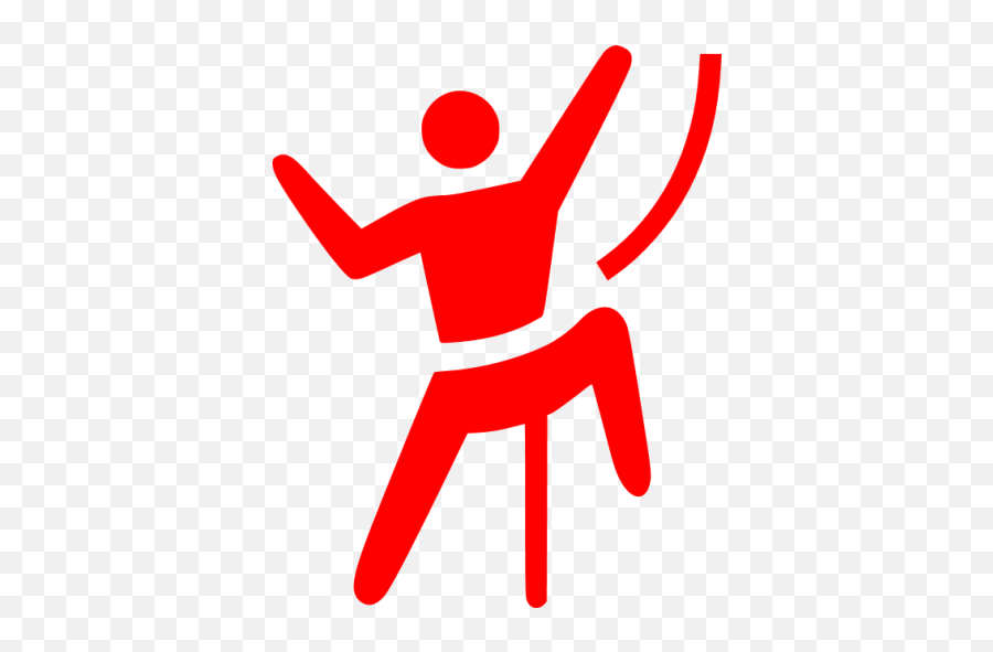 Red Climbing Icon - Free Red Climbing Icons Sap H Y Bris V6 2 Study Guide Pdf Png,Stickman Icon