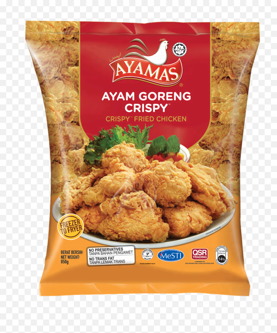 Ayamas Crispy Fried Chicken Full Size Png Download Seekpng - Ayamas Red Hot Crispy Fried Chicken,Fried Chicken Png