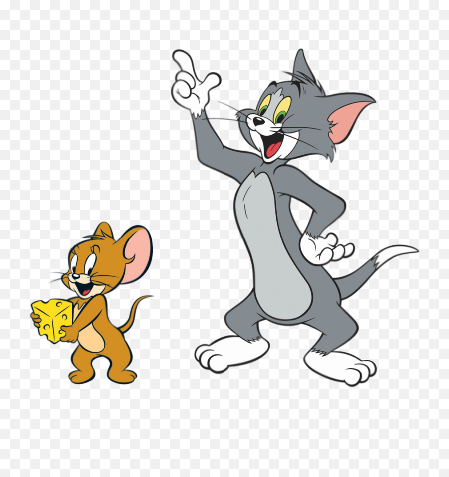 Cartoon Characters Tom And Jerry Brain Outline Thinking - Tom And Jerry Png,Brain Outline Png