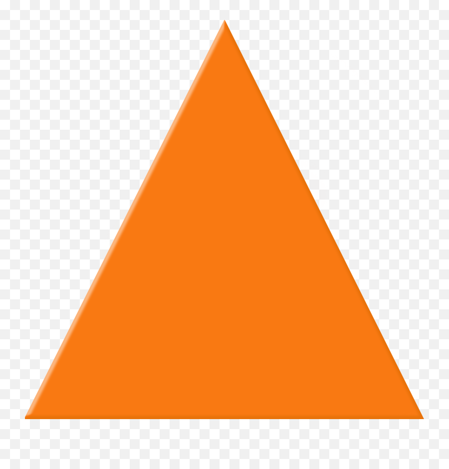 Orange Triangle Png - Warning Icon Svg,Triangle Png Transparent
