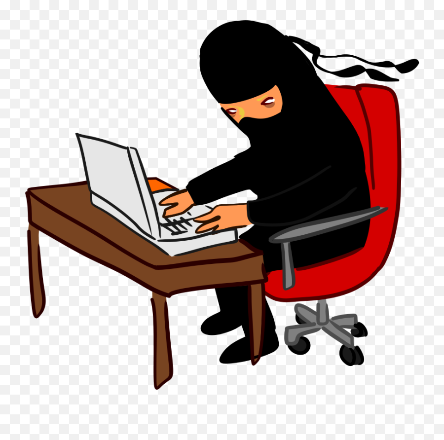 The Best Free Ninja Clipart Images Download From 448 - Hacker On Computer Clipart Png,Piano Clipart Transparent